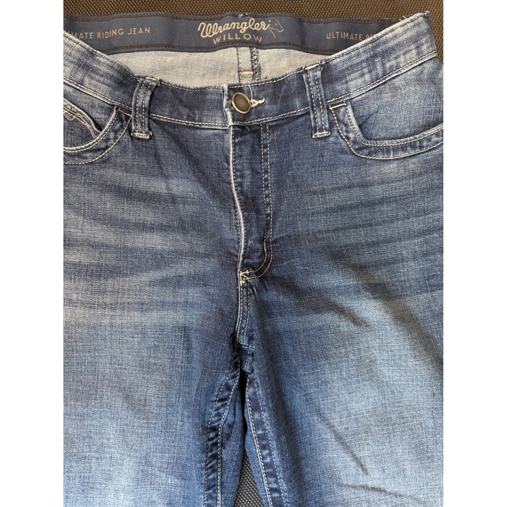 Wrangler Willow Ultimate Riding Jeans Western Bootcut Ultra Low Rise 11x34 - Picture 3 of 6